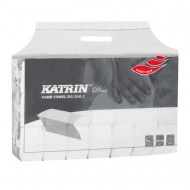 Papierové utierky skladané ZZ 2-vrstvove KATRIN Plus super Handy pack biele (20 bal.)_1