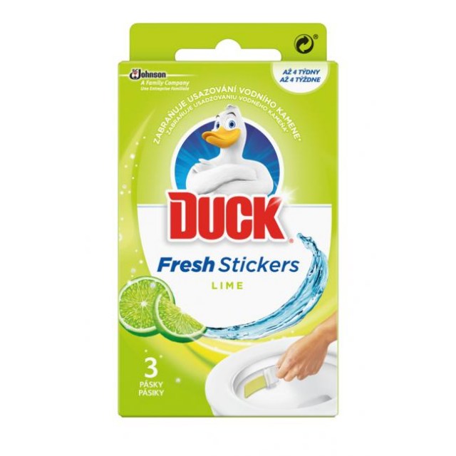 DUCK Fresh Stick WC gélové pásiky Limetka 3 x 9 g_1