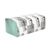 Papierové utierky Office Products ZZ 1-vrstvové zelené recykel (20 bal.)_1
