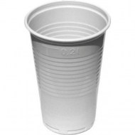 Poháre plastové 200ml 100ks biele_1