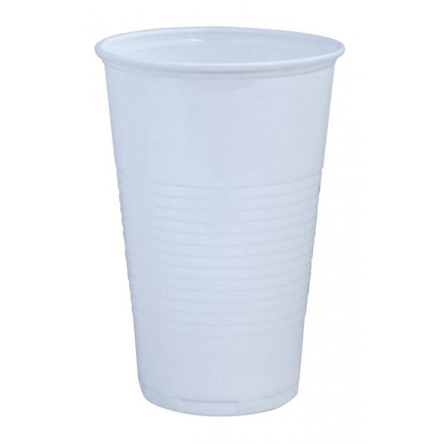 Poháre plastové 500ml 50ks biele_1