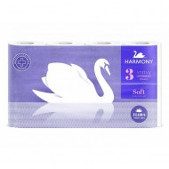 Toaletný papier 3-vrstvový Harmony Soft FLORA Parfumes biely 8 ks_1