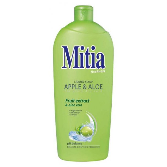 Mitia tekuté mydlo 1 l - Jablko&Aloe_1