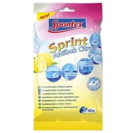 Vlhčené utierky Spontex antibakteriálne citrón 40 ks_1