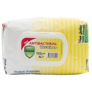 Antibakteriálne vlhčené utierky Fresh Detox Lemon na ruky a povrchy (120 ks)_1