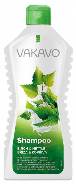 VAKAVO Herbal vlasový šampon 500 ml BREZA A ŽIHLAVA_2