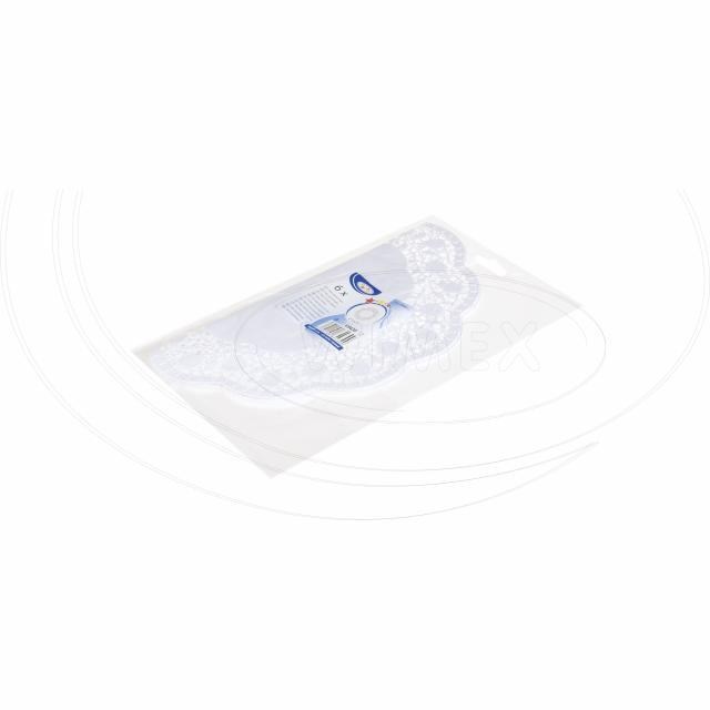 Dekoračná krajka (PAP) okrúhla biela O30cm [6 ks]_2