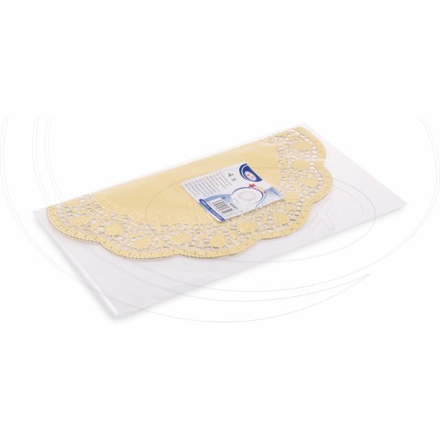 Dekoračná krajka (PAP/ALU) okrúhla zlatá O32cm [4 ks]_2