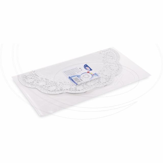 Dekoračná krajka (PAP/ALU) okrúhla strieborná O32cm [4 ks]_2
