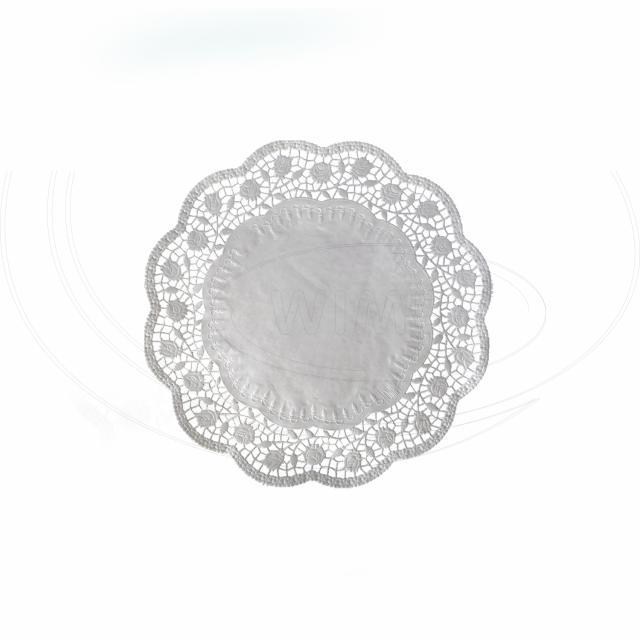 Dekoračná krajka (PAP) okrúhla biela O18cm [100 ks]_4
