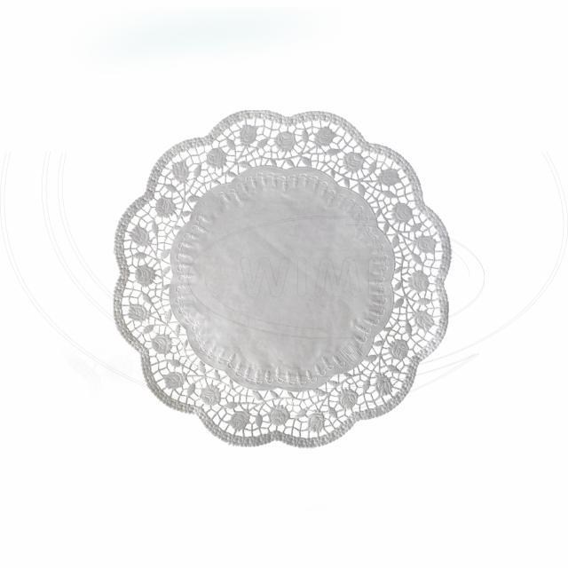 Dekoračná krajka (PAP) okrúhla biela O22cm [100 ks]_4