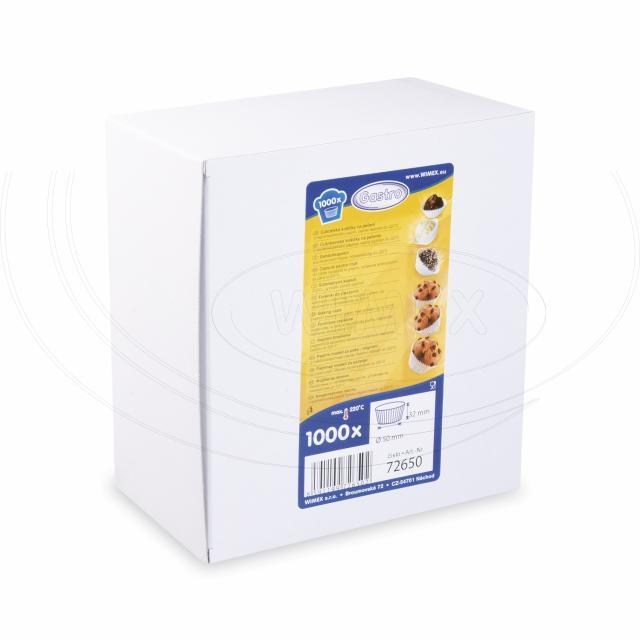 Cukrárenský košíček (PAP) biely O50 x 32 mm [1000 ks]_2