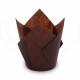Tulipánový cukrárenský košíček (PAP) hnedý O50 x 85 mm / 16 x 16 cm [100 ks]_4