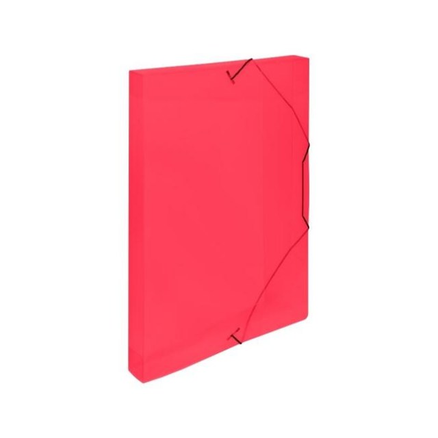 Plastový box s gumičkou Karton PP červený_1