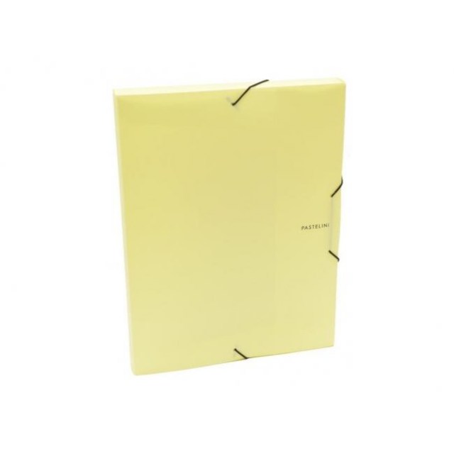 Plastový box s gumičkou Karton PP Pastelini žltý_1