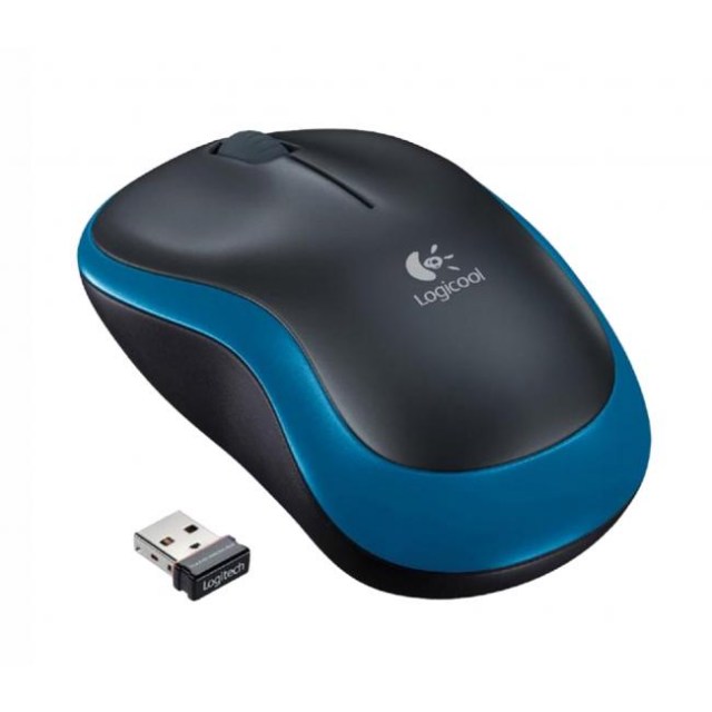 Myš Logitech M185 modrá, bezdrôtová, optická_1