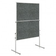 Moderačná tabuľa plstená 150x120 cm ECONOMY sivá_1
