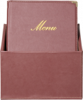 Box s 20 jedálnymi lístkami A4, s 1 dvojitou vložkou (4 strany), Wine Red_1