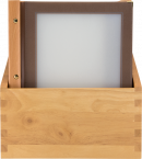 Box s 20 jedálnymi lístkami A4, s 2 vložkami (4 strany), Brown_1