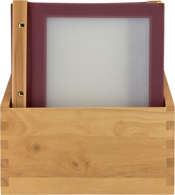 Box s 20 jedálnymi lístkami A4, s 2 vložkami (4 strany), Wine Red_1