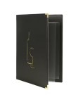 Vínny lístok A4, s 1 dvojitou vložkou (4 strany), Black_1