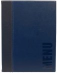 Jedálny lístok A5, s 1 dvojitou vložkou (4 strany), Blue_1
