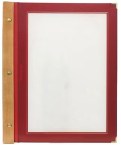 Jedálny lístok A4, s 2 vložkami (4 strany), Wine Red_1
