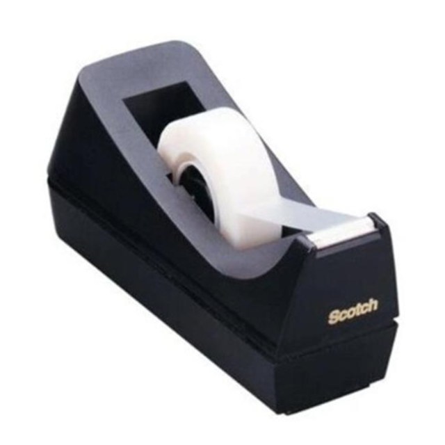 Dispenzor s páskou Scotch Magic C-ST, 19mm x 33m, čierna/strieborná Odvíjač lepiacej pásky