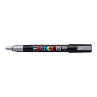 Popisovač uni POSCA PC-3M strieborný_1