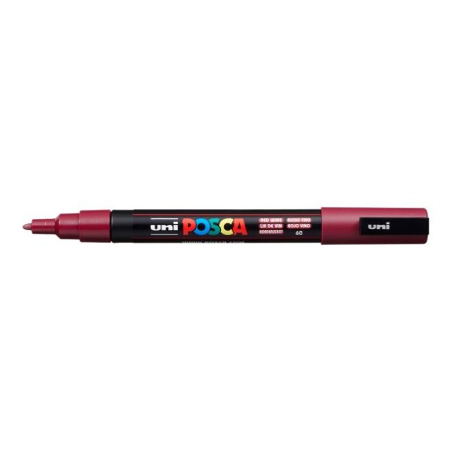 Popisovač uni POSCA PC-3M bordový_1