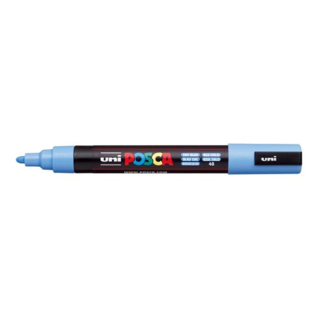Popisovač uni POSCA PC-5M nebesky modrý_1