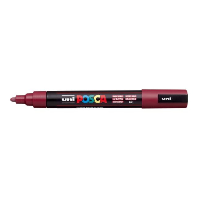 Popisovač uni POSCA PC-5M bordový_1