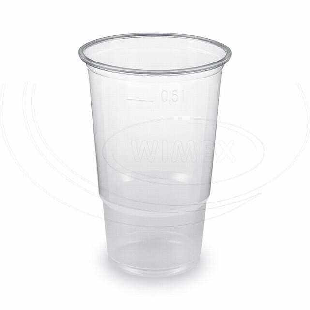 Pohár priehľadný 0,5 l -PP- (O 95 mm) [50 ks]   WI73216, PP706_4