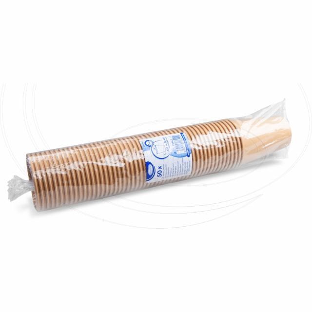 Papierový pohár kraft O90mm 420ml L: 0,3L/12oz [50 ks]_2