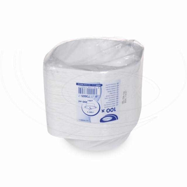 Miska (PP) s uškami biela 350ml [100 ks]_2