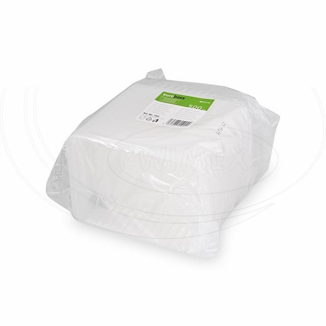 Vanička (PP) hranatá priehľadná 186 x 133 mm 500ml [50 ks]_2