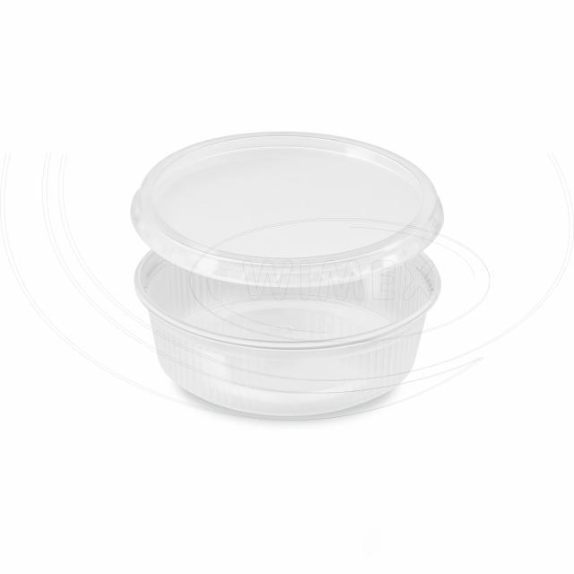 Miska (PP) okrúhla priehľadná 125ml + viečko [250 sád]_3