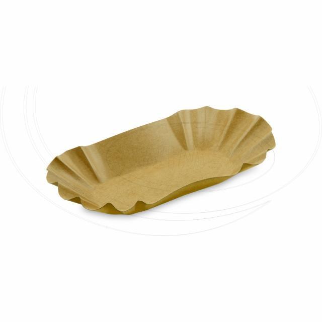 Papierová miska nepremastiteľná oválna kraft 17,5 x 10,5 x 3 cm [250 ks]_4