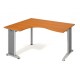Pracovný stôl Flex, ergo, pravý, 160x75,5x120 (60x80) cm, čerešňa/kov_2