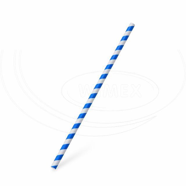 Slamka papierová JUMBO modrá špirála 20 cm, O 6 mm [25 ks] ST2212280_1