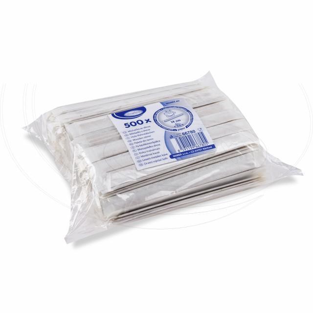 Miešadlo (drevené FSC 100%) 14cm jednotlivo balené [500 ks]_2