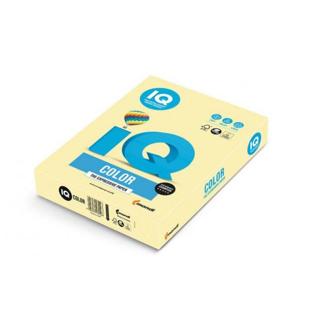 Farebný papier IQ color žltá pastelová YE23, A4 80g_1