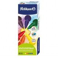 Voskové pastelky Pelikan Myška 6 ks v krabičke_1