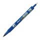 Popisovač obojstranný PILOT Twin Marker BeGreen 05+03 mm modrý_1