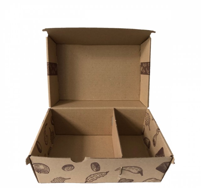 BurgerBox Double /box s extra priečinkom / ks 200x130x110 s potlačou (50ks)_2