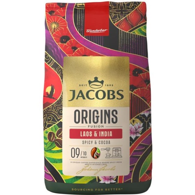 Káva Jacobs Laos & India zrnková 1000g_1