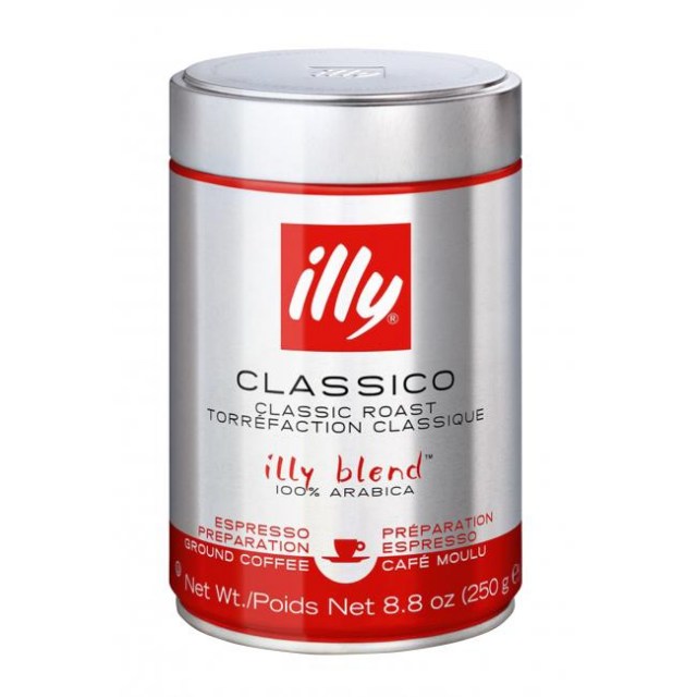 Káva Illy Espresso Classico v dóze mletá 250 g_1