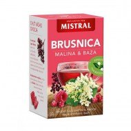 Čaj MISTRAL ovocný Brusnica, malina a baza čierna 40g_1