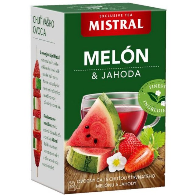 Čaj MISTRAL ovocný melón jahoda 40g_1