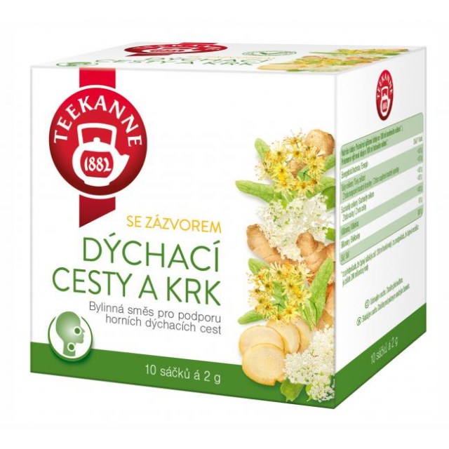Čaj TEEKANNE hrdlo a dýchacie cesty so zázvorom 20g_1
